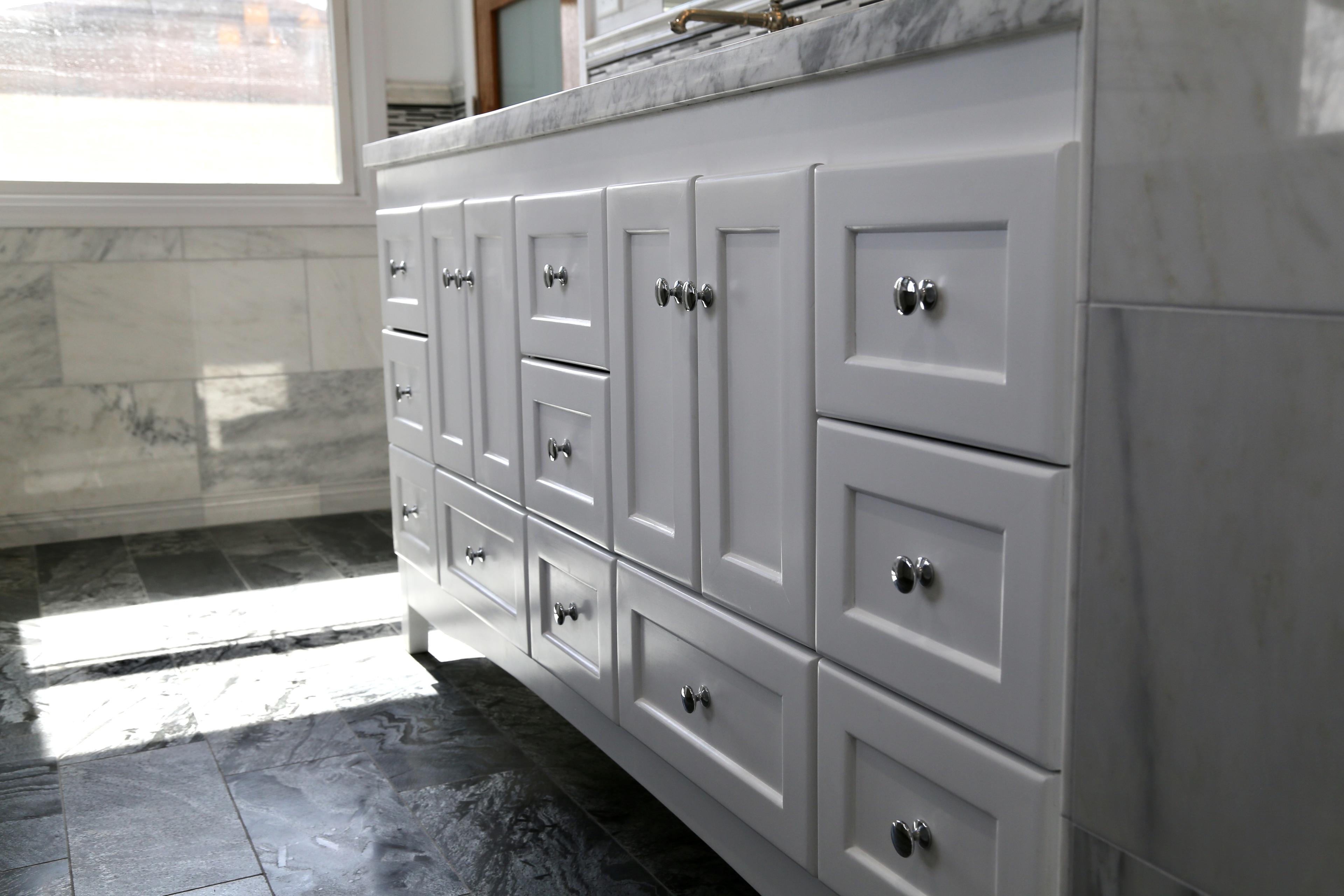 Edmonds bathroom remodel with walk-in shower